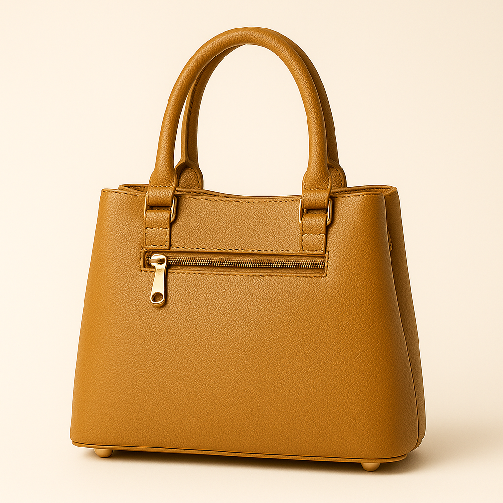 Stylish Mustard Brown Handbag – Elegant & Everyday Use