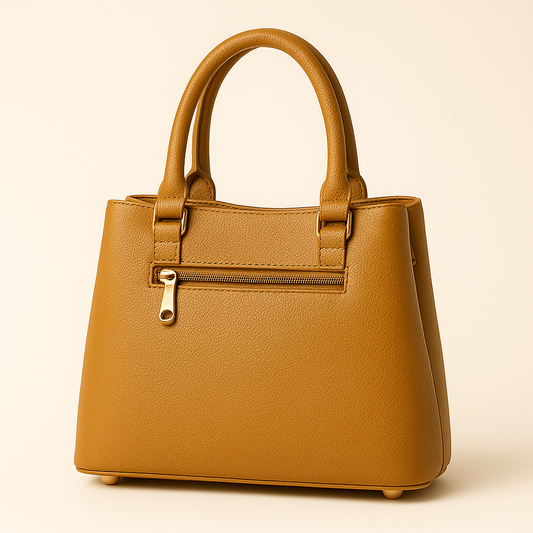 Stylish Mustard Brown Handbag – Elegant & Everyday Use