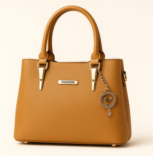 Stylish Mustard Brown Handbag – Elegant & Everyday Use